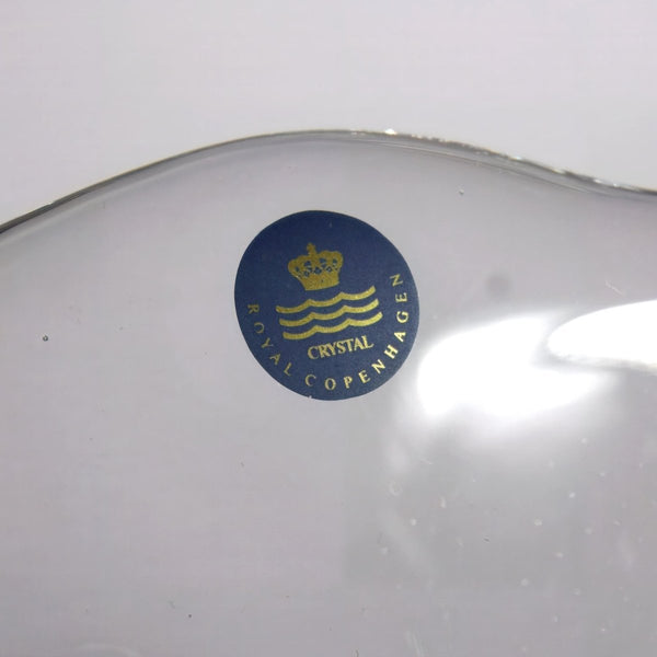 Royal Copenhagen Large Crystal Table Centerpiece for Minimalist Decor Royal Copenhagen Danish Glassware Midcentury Decorative Bowl for Fruit Bowl Scandi - Centerpiece Bowl ClassyTea