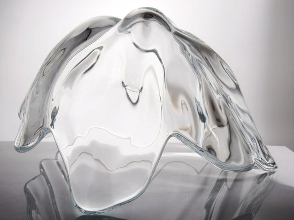 Royal Copenhagen Large Crystal Table Centerpiece for Minimalist Decor Royal Copenhagen Danish Glassware Midcentury Decorative Bowl for Fruit Bowl Scandi - Centerpiece Bowl ClassyTea