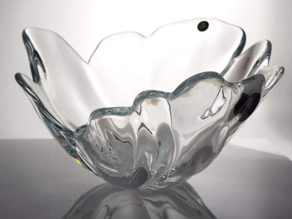 Royal Copenhagen Large Crystal Table Centerpiece for Minimalist Decor Royal Copenhagen Danish Glassware Midcentury Decorative Bowl for Fruit Bowl Scandi - Centerpiece Bowl ClassyTea