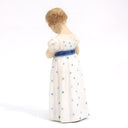 Royal Copenhagen 1920s Antique Porcelain Figurine Royal Copenhagen Girl Holding a Doll Figurine #3539 | Vintage Danish Statue Nursery Mussel Cobalt Scandi - Porcelain Figurine ClassyTea