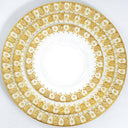 Royal Crown Derby Royal Crown Derby Heraldic Gold 20 - Piece Dinnerware Set, Service for 4, Vintage Fine Bone China, Made in England, Discontinued, China Set - China Set ClassyTea