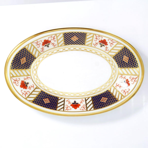 Royal Crown Derby Royal Crown Derby "Derby Border" Gravy Boat w/ Underplate - Gravy Boat ClassyTea