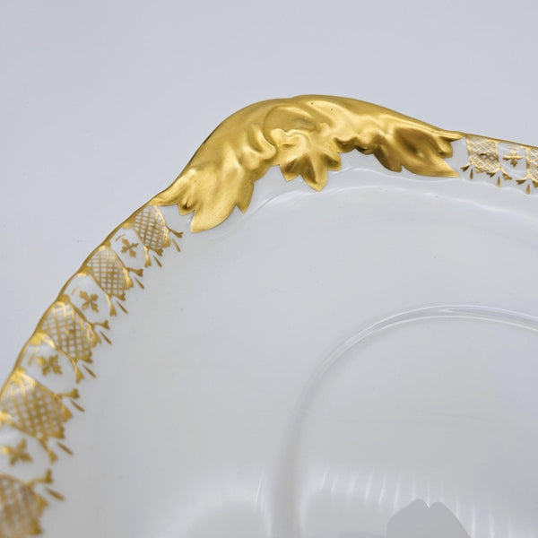 Royal Crown Derby Royal Crown Derby Heraldic Gold Large Tureen with Serving Plate, Vintage Fine Bone China, Made in England Made in England, Discontinued - Porcelain Tureen ClassyTea