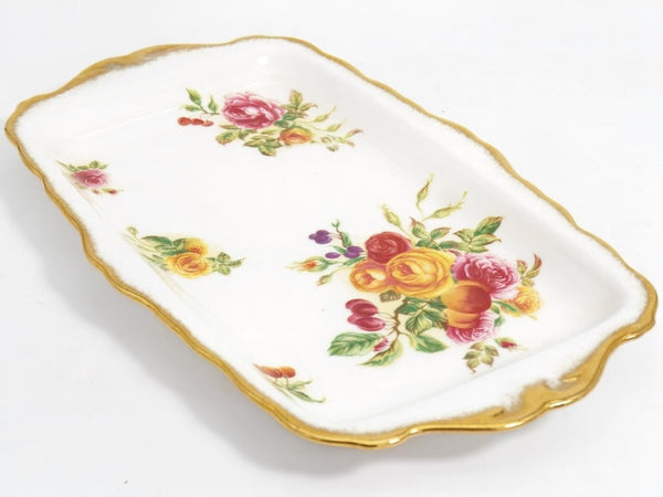 Royal Crown Derby Vintage 1960s Tea Set with Yellow Pink and Violet Floral China Tea Party Serveware Royal Crown Derby Royal Albert Espresso Cup Set Easter - Tea Set ClassyTea