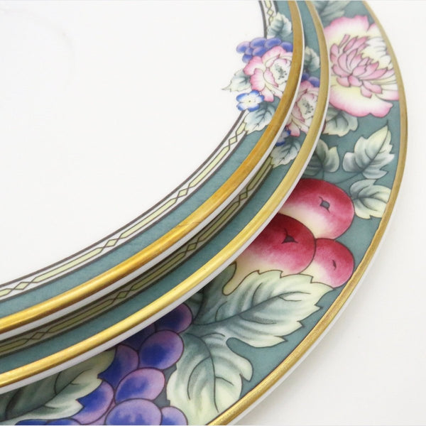 Royal Doulton China Set for 4 Royal Doulton Orchard Hill 1994 Dinnerware Set | Stunning dinner plates, tea cups, fruits ,cups plates England, Bone China - China Set ClassyTea