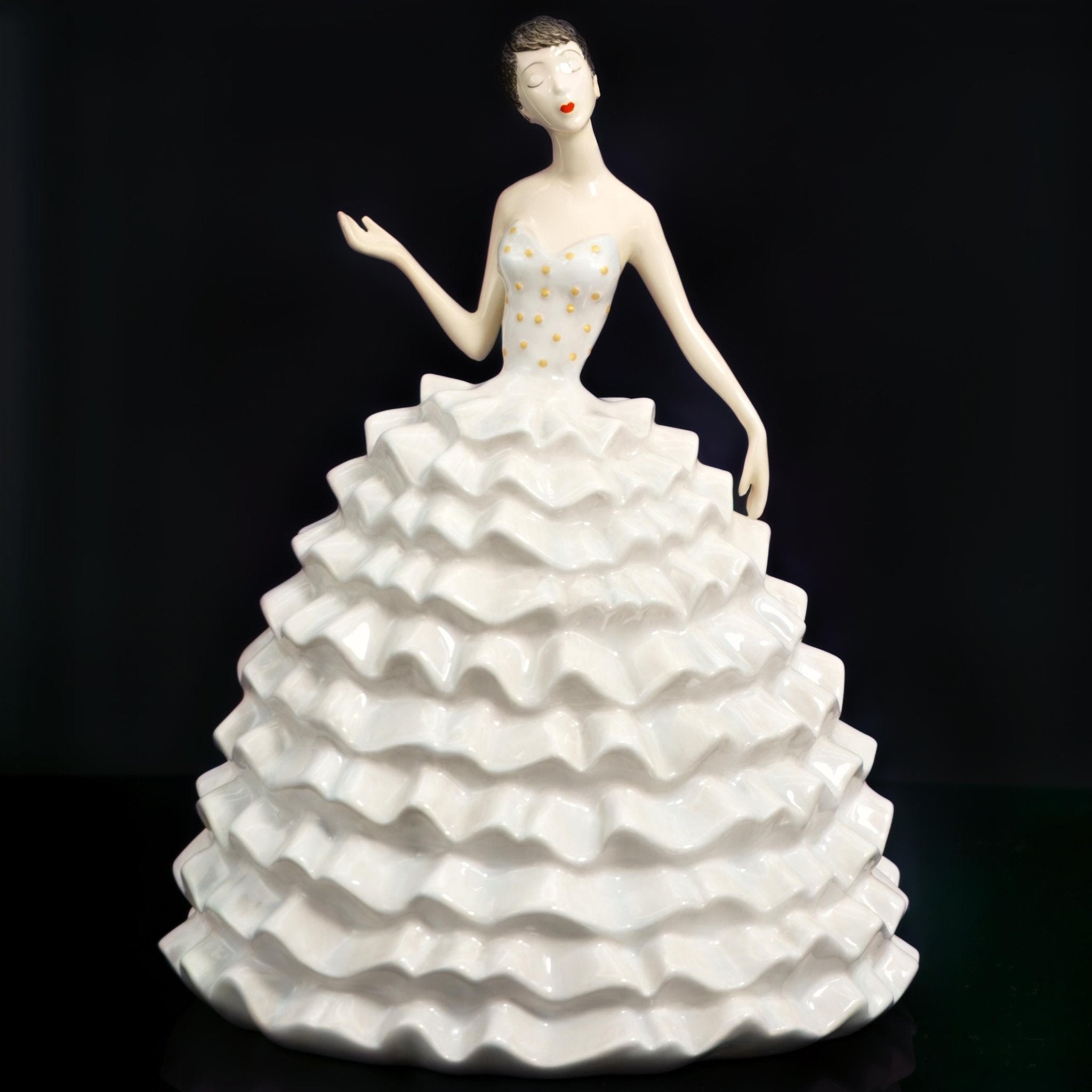 Royal Doulton Dior Inspired Porcelain Figurine Royal Doulton Gift for Fashion Lover Fashionista Dior Balenciaga Decor Haute Couture Vogue Editorial - Porcelain Figurine ClassyTea