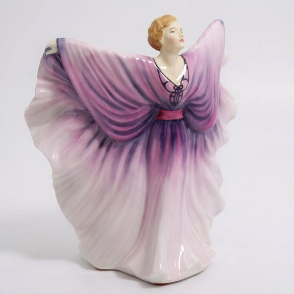 Royal Doulton Royal Doulton Isadora HN2938 Peter Gee Art Deco Art Nouveau Purple Butterfly Porcelain Figurine Unique Shelf Decor Mantle 1920s Gift Statue - Porcelain Figurine ClassyTea