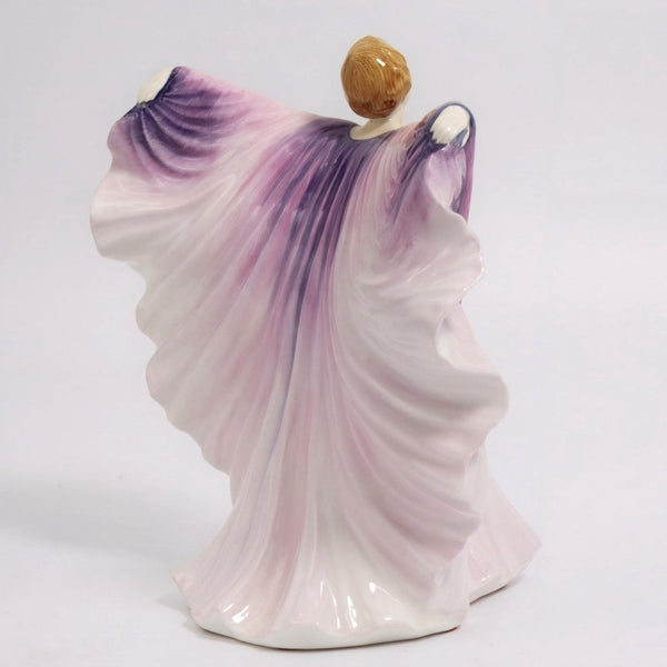 Royal Doulton Royal Doulton Isadora HN2938 Peter Gee Art Deco Art Nouveau Purple Butterfly Porcelain Figurine Unique Shelf Decor Mantle 1920s Gift Statue - Porcelain Figurine ClassyTea