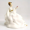 Royal Doulton Royal Doulton My Love HN2339 Porcelain Figurine Unique Shelf Decor Mantle White and Gold Victorian Romantic Rose Floral Bridgerton Downton - Porcelain Figurine ClassyTea