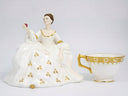 Royal Doulton Royal Doulton My Love HN2339 Porcelain Figurine Unique Shelf Decor Mantle White and Gold Victorian Romantic Rose Floral Bridgerton Downton - Porcelain Figurine ClassyTea