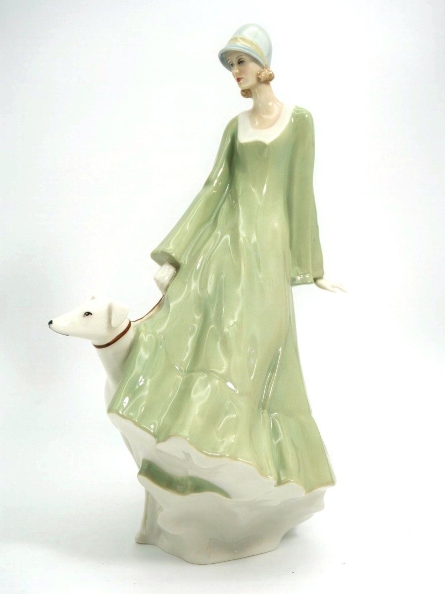 Royal Doulton Royal Doulton Strolling Reflections HN3073 antique decor porcelain figurine romantic style unique home gift curio display dog lover Art Deco - Porcelain Figurine ClassyTea