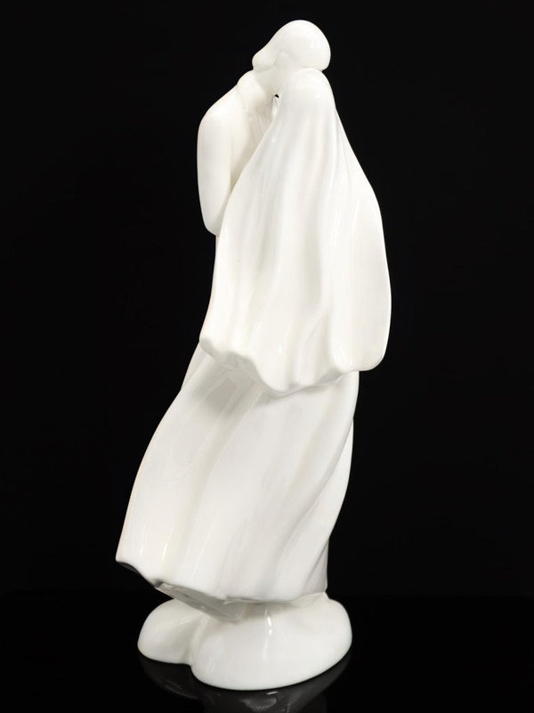 Royal Doulton Vintage Wedding Cake Topper | Tall 12" Bone China Royal Doulton Images Wedding Day Porcelain White Ivory Off White Curio Cabinet Antique - Porcelain Figurine ClassyTea
