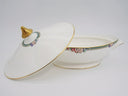 Royal Doulton Royal Doulton Orchard Hill H5233 Covered Vegetable Bowl – English Fine China with Multifloral and Fruit Design– Vintage Bone China Dinning - Vegetable Bowl ClassyTea