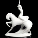 Royal Dux Large Porcelain Statue of Lady Godiva | Royal Dux Lady Godiva Minimalist Modern Art Nouveau Decor Art Deco Czech Art Lover Gift Mythological - Porcelain Figurine ClassyTea