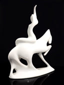 Royal Dux Large Porcelain Statue of Lady Godiva | Royal Dux Lady Godiva Minimalist Modern Art Nouveau Decor Art Deco Czech Art Lover Gift Mythological - Porcelain Figurine ClassyTea