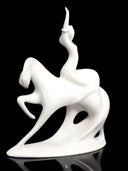 Royal Dux Large Porcelain Statue of Lady Godiva | Royal Dux Lady Godiva Minimalist Modern Art Nouveau Decor Art Deco Czech Art Lover Gift Mythological - Porcelain Figurine ClassyTea