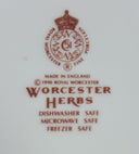 Royal Worcester Service for 4 Royal Worcester Herbs Malvern Botanical Florals Green Trim on White Porcelain, Rosemary & Sage Herbs 16 Piece Dinnerware Set - China Set ClassyTea