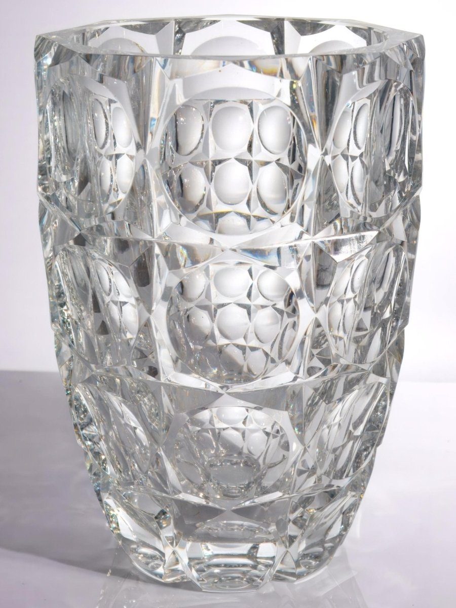 Saint-Louis Facet Cut Ice Bucket (11") | Vintage French Crystal