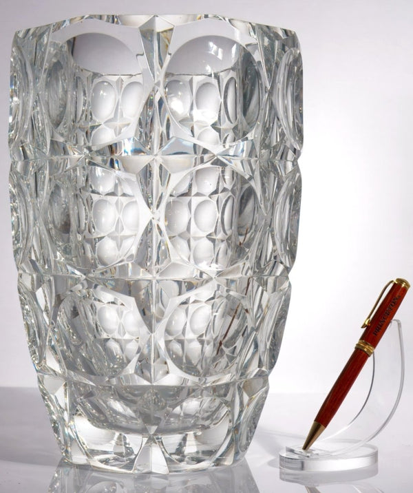 Saint - Louis Large Saint Louis Crystal Ice Bucket Art Deco Vase Vintage Crystal Champagne Bucket Glass Sculpture Unique Gift for Her Crystal Centerpiece - Ice Bucket ClassyTea