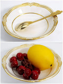 Spode Spode Sheffield China Set for 4 White Bone China Scalloped Display Antique China Cabinet Wedding Gift Copeland Antique Set with Soup Bowls - China Set ClassyTea