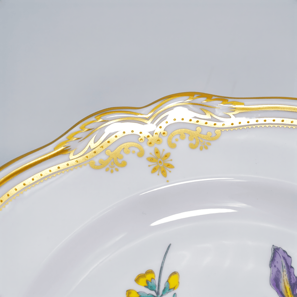 Spode Spode Stafford Flowers Dinner Plate Set For 8 (Iris & Sphaerolobium) - Plates ClassyTea