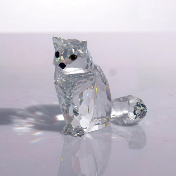 Swarovski Swarovski Crystal Cat Figurine | Tiny Crystal Animal Figurine Gift for Grandma Gift For Mom Gift for Cat Lover Small Glass Animal Small Gift - Crystal Figurine ClassyTea