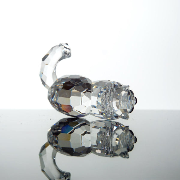 Swarovski Swarovski Crystal Cat Figurine | Tiny Crystal Animal Figurine Gift for Grandma Gift For Mom Gift for Cat Lover Small Glass Animal Small Gift - Crystal Figurine ClassyTea