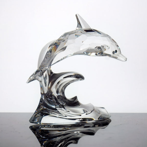 Swarovski Swarovski Crystal Dolphin Figurine | Tiny Crystal Animal Figurine Gift for Grandma Gift For Mom Gift Small Glass Animal Small Gift Coastal - Crystal Figurine ClassyTea