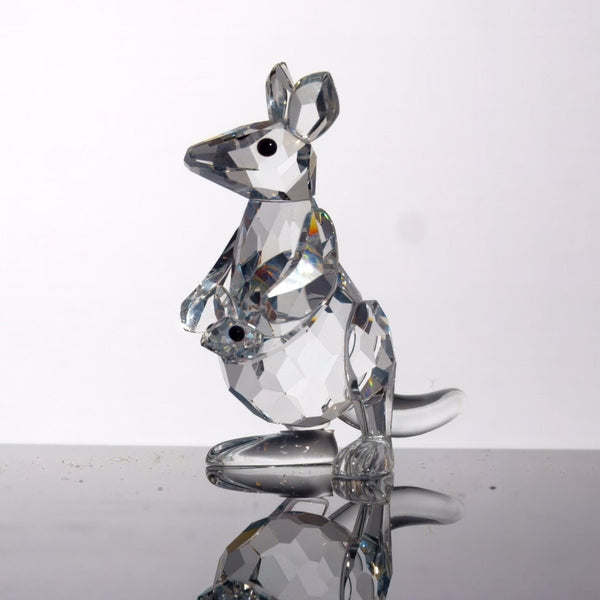 Swarovski Swarovski Crystal Kangaroo Figurine | Tiny Crystal Animal Figurine Gift for Grandma Gift for Mothers Day Gift Glass Tiny Swarovski Kangaroo - Crystal Figurine ClassyTea