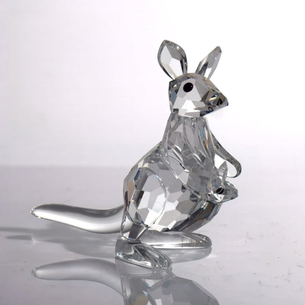 Swarovski Swarovski Crystal Kangaroo Figurine | Tiny Crystal Animal Figurine Gift for Grandma Gift for Mothers Day Gift Glass Tiny Swarovski Kangaroo - Crystal Figurine ClassyTea