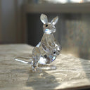 Swarovski Swarovski Crystal Kangaroo Figurine | Tiny Crystal Animal Figurine Gift for Grandma Gift for Mothers Day Gift Glass Tiny Swarovski Kangaroo - Crystal Figurine ClassyTea