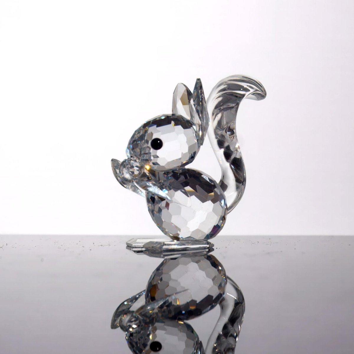 Swarovski Swarovski Crystal Squirrel Figurine | Tiny Crystal Animal Figurine Gift for Grandma Gift For Mom Gift Small Glass Animal Small Gift Mothers - Crystal Figurine ClassyTea