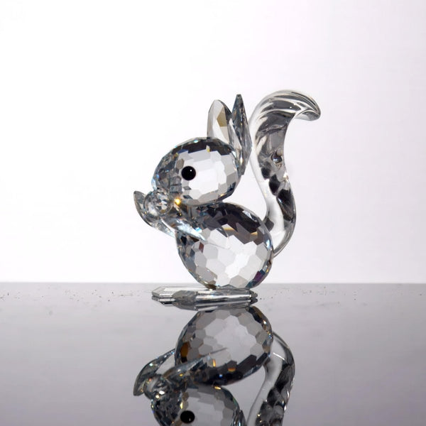 Swarovski Swarovski Crystal Squirrel Figurine | Tiny Crystal Animal Figurine Gift for Grandma Gift For Mom Gift Small Glass Animal Small Gift Mothers - Crystal Figurine ClassyTea