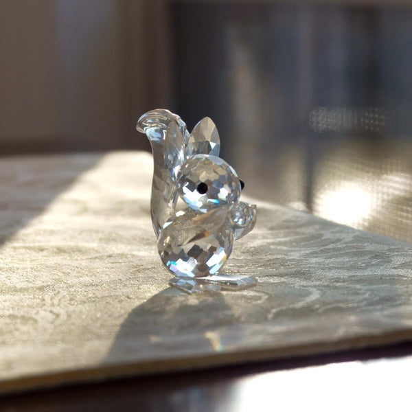 Swarovski Swarovski Crystal Squirrel Figurine | Tiny Crystal Animal Figurine Gift for Grandma Gift For Mom Gift Small Glass Animal Small Gift Mothers - Crystal Figurine ClassyTea