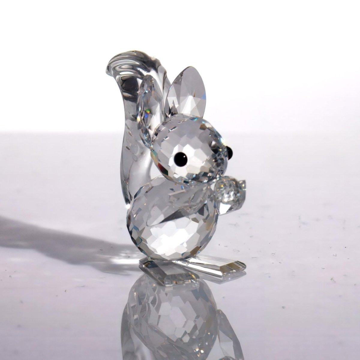 Swarovski Swarovski Crystal Squirrel Figurine | Tiny Crystal Animal Figurine Gift for Grandma Gift For Mom Gift Small Glass Animal Small Gift Mothers - Crystal Figurine ClassyTea