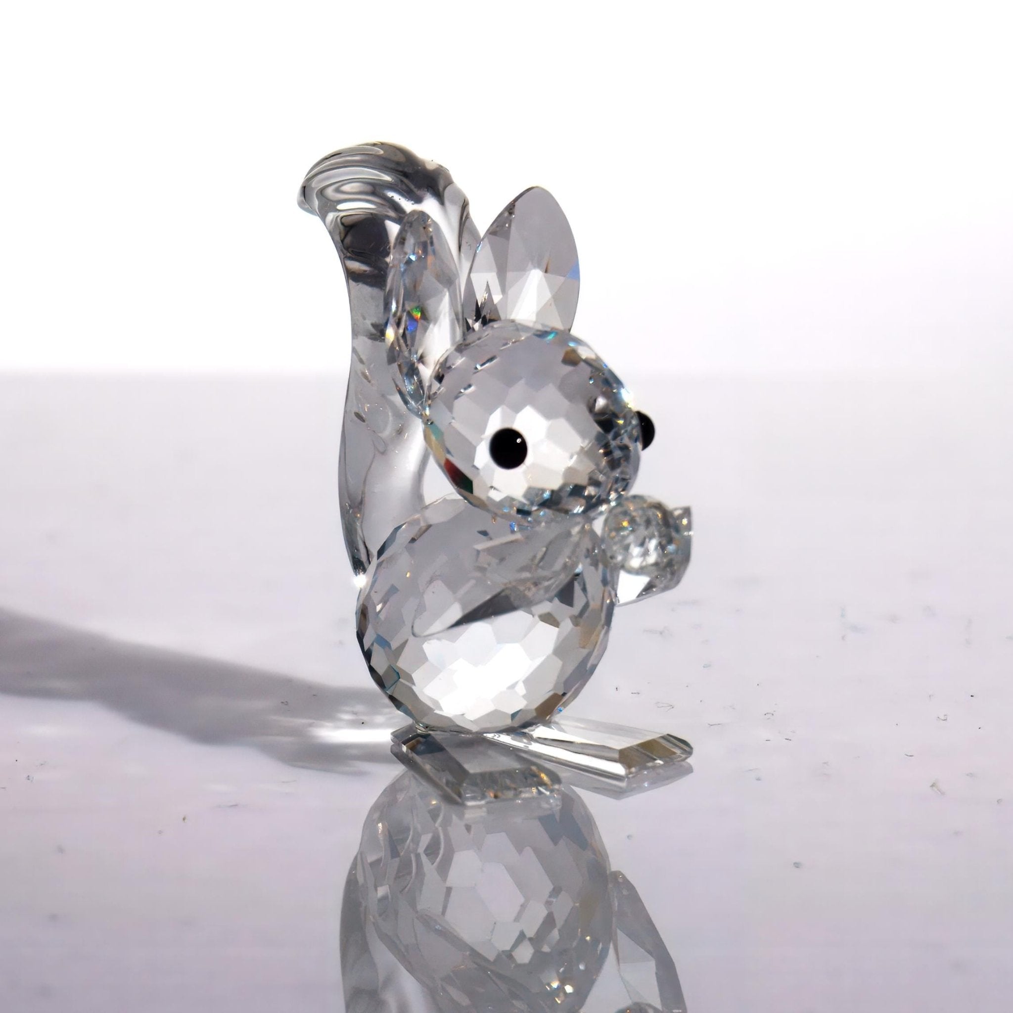 Swarovski Swarovski Crystal Squirrel Figurine | Tiny Crystal Animal Figurine Gift for Grandma Gift For Mom Gift Small Glass Animal Small Gift Mothers - Crystal Figurine ClassyTea