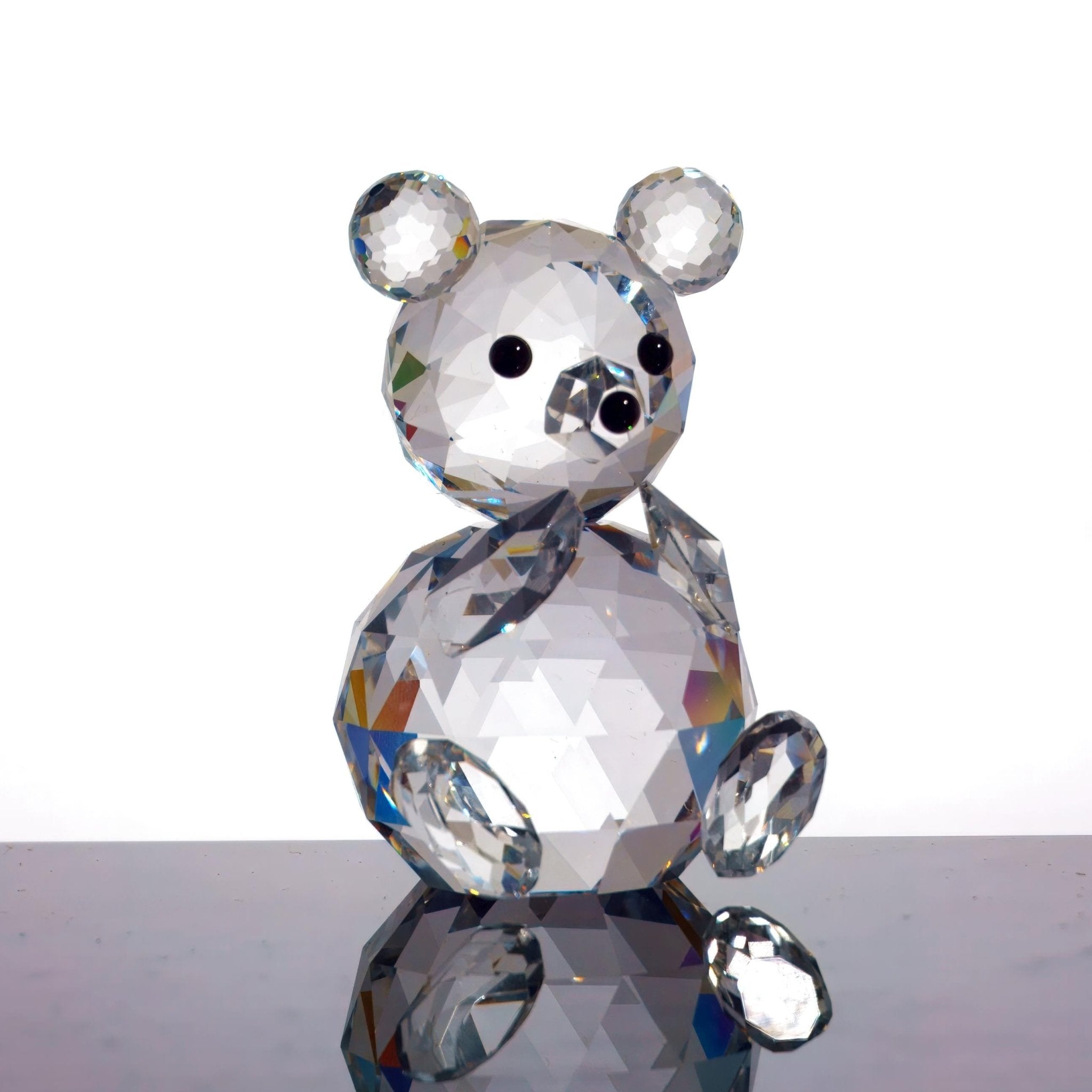 Swarovski Swarovski Crystal Teddy Bear Figurine | Tiny Crystal Animal Figurine Gift for Grandma Gift for Grandson Gift for Bear Lover Glass Animal - Crystal Figurine ClassyTea