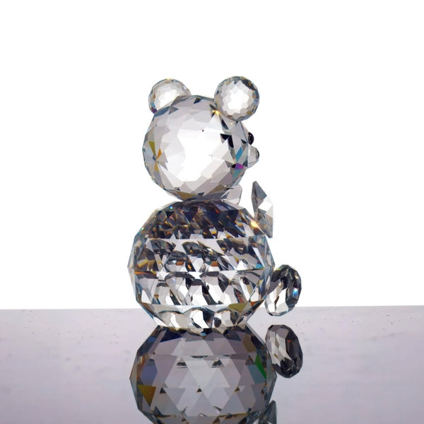 Swarovski Swarovski Crystal Teddy Bear Figurine | Tiny Crystal Animal Figurine Gift for Grandma Gift for Grandson Gift for Bear Lover Glass Animal - Crystal Figurine ClassyTea