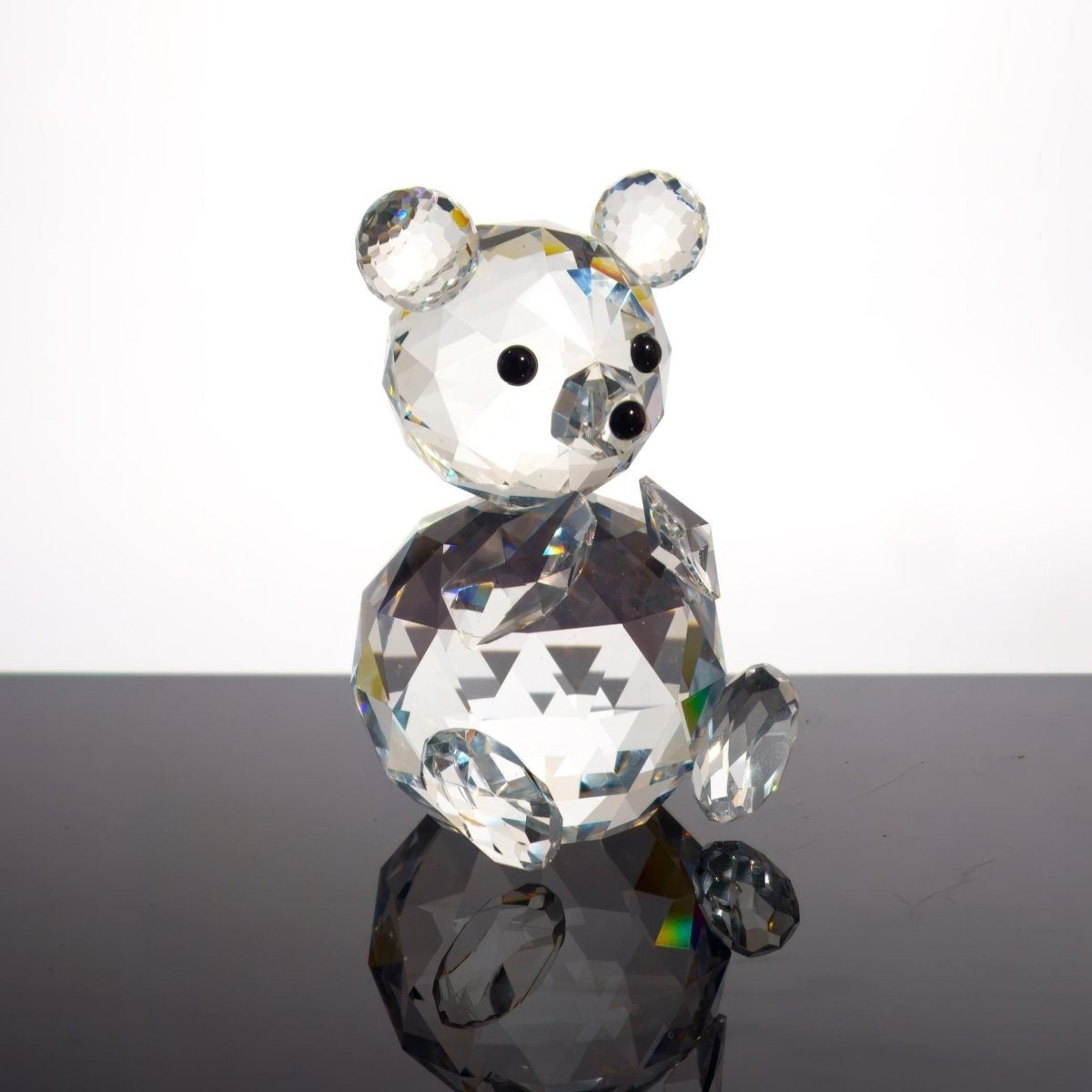 Swarovski Swarovski Crystal Teddy Bear Figurine | Tiny Crystal Animal Figurine Gift for Grandma Gift for Grandson Gift for Bear Lover Glass Animal - Crystal Figurine ClassyTea