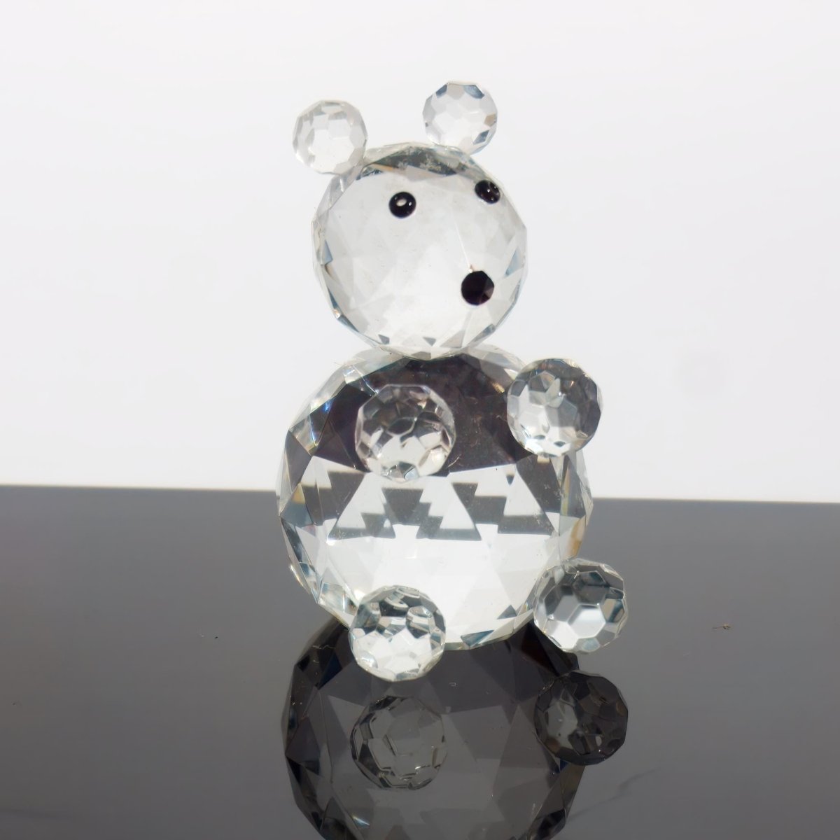 Swarovski Swarovski Crystal Teddy Bear Figurine | Tiny Crystal Animal Figurine Gift for Grandma Gift for Mom Gift for Bear Lover Small Glass Animal - Crystal Figurine ClassyTea