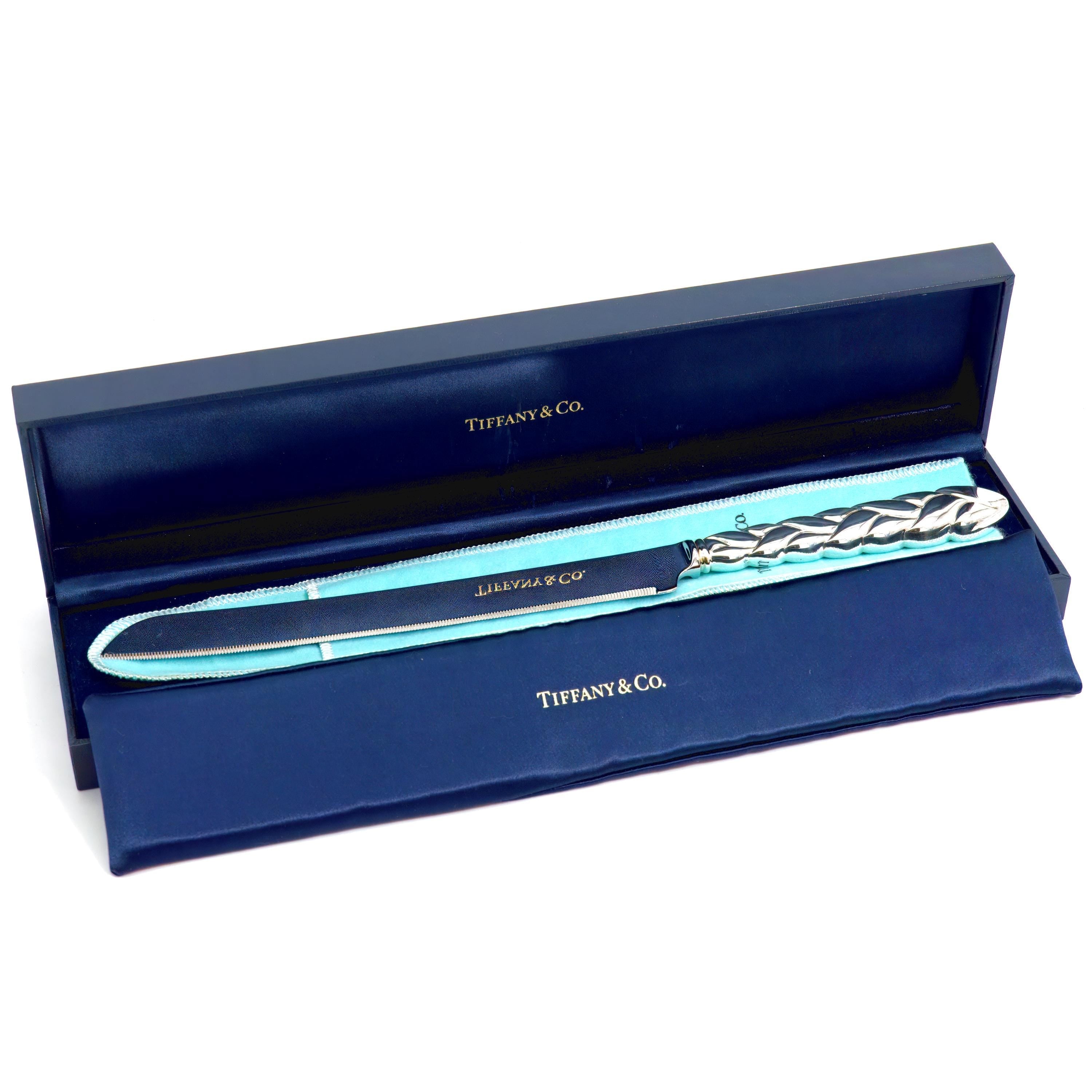 Tiffany & Co. Tiffany & Co. Sterling Silver Braided Cake Knife (13") - Cake Knife ClassyTea