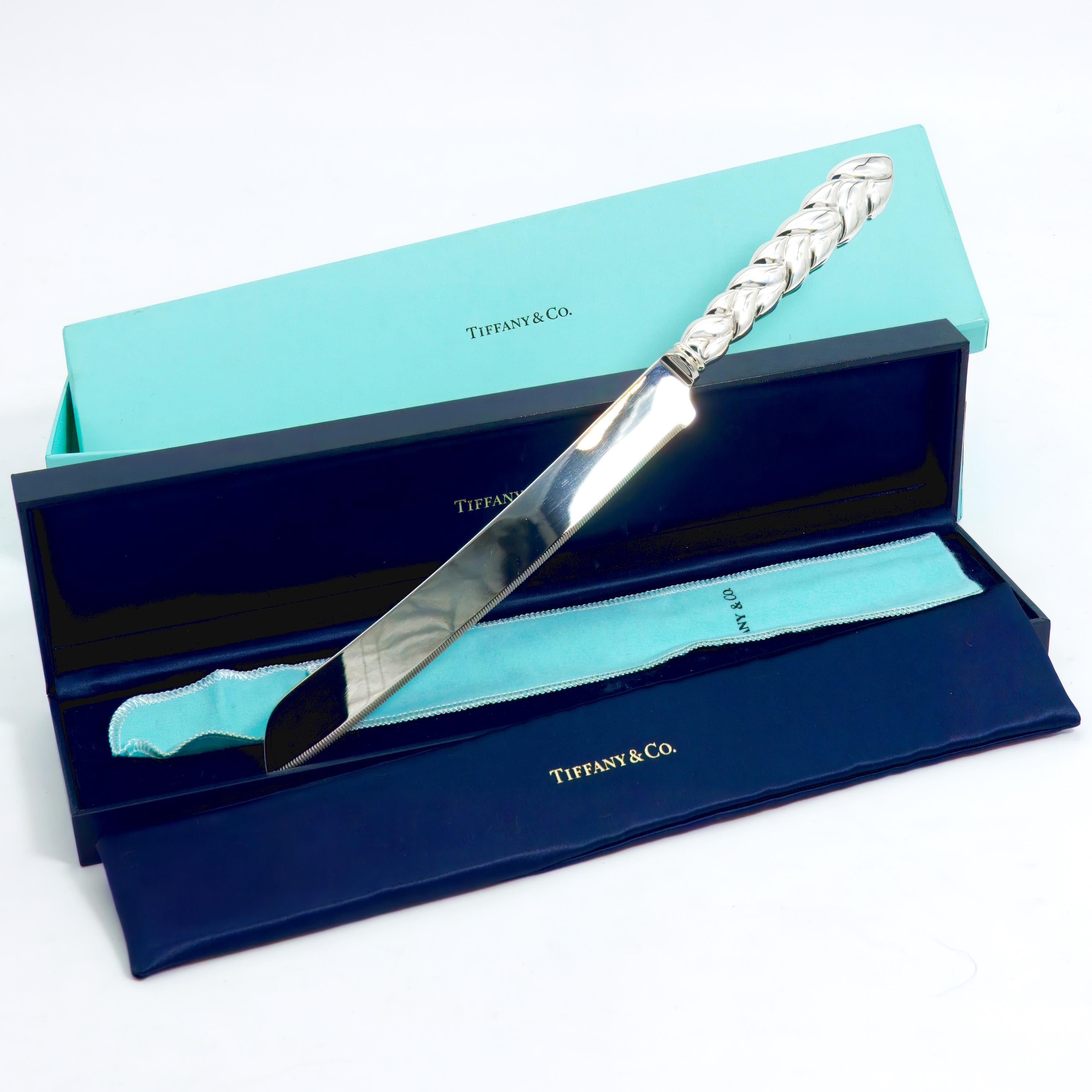 Tiffany & Co. Tiffany & Co. Sterling Silver Braided Cake Knife (13") - Cake Knife ClassyTea