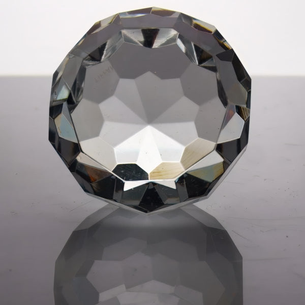 Tiffany & Co Tiffany And Co Paperweight | German - Precision Cut Crystal Unique Desk Decor Glass Old Money Aesthetic Style Round 3rd 15th Anniversary - Crystal Paperweight ClassyTea
