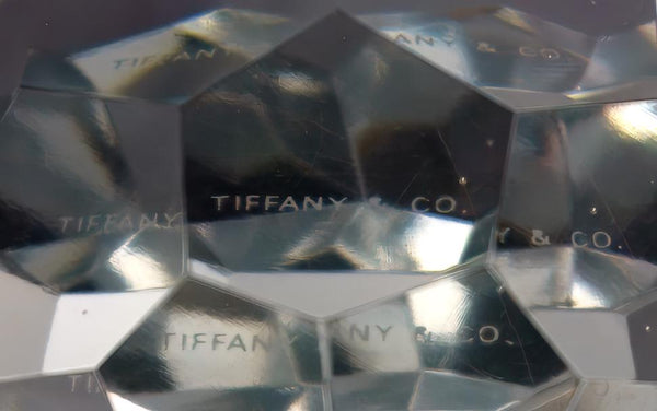 Tiffany & Co Tiffany And Co Paperweight | German - Precision Cut Crystal Unique Desk Decor Glass Old Money Aesthetic Style Round 3rd 15th Anniversary - Crystal Paperweight ClassyTea