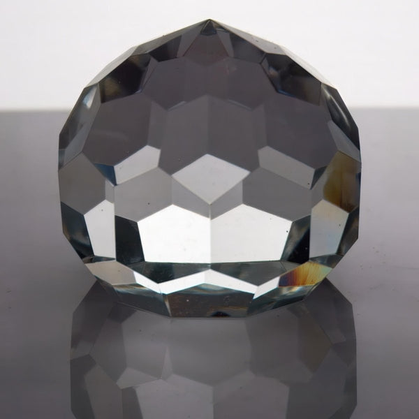 Tiffany & Co Tiffany And Co Paperweight | German - Precision Cut Crystal Unique Desk Decor Glass Old Money Aesthetic Style Round 3rd 15th Anniversary - Crystal Paperweight ClassyTea
