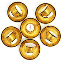 Tiffany & Co “Gold & Cobalt Blue” Demitasse/Espresso Cups – Set For 6