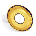 Tiffany & Co 1870s Antique Tiffany and Co. Bone China Espresso Cup Set | 22kt Gold Encrusted Victorian Era Demitasse Bone China Minton Cobalt Blue 20s - Demitasse/Espresso Cups ClassyTea