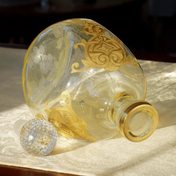 Tiffin Tiffin Mandarin Yellow Glass Decanter (1920s - 1930s) | Crystal - Glass Decanter ClassyTea