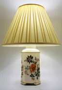 Tilden Thurber Floral Porcelain Table Lamp For Country Decor Ceramic Lamp For Farmhouse Aesthetic Brass Gold Unique Tilden Thurber Cute Lamp China Lamp - Table Lamp ClassyTea