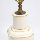 Tilden Thurber Floral Porcelain Table Lamp For Country Decor Ceramic Lamp For Farmhouse Aesthetic Brass Gold Unique Tilden Thurber Cute Lamp China Lamp - Table Lamp ClassyTea